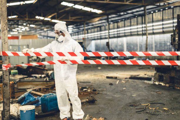 Professional Infectious Disease Decontamination technician working in Oak Ridge, FL